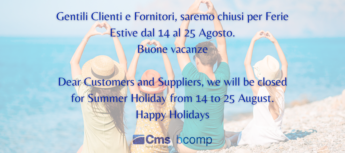 E anche quest'anno siamo arrivati al momento delle Vacanze Estive.