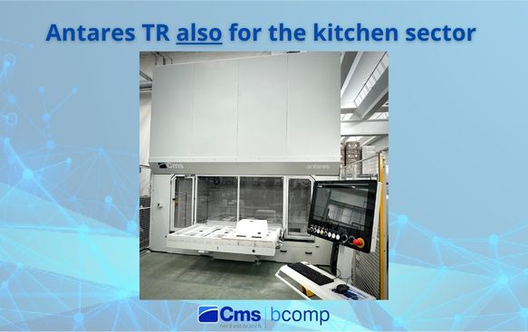 Antares TR is the machining centre of choice for the kitchen sector and the machining of quartz worktops.